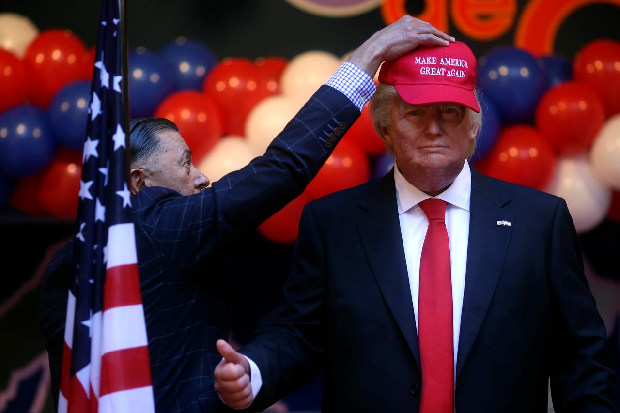 trump, voštana figura