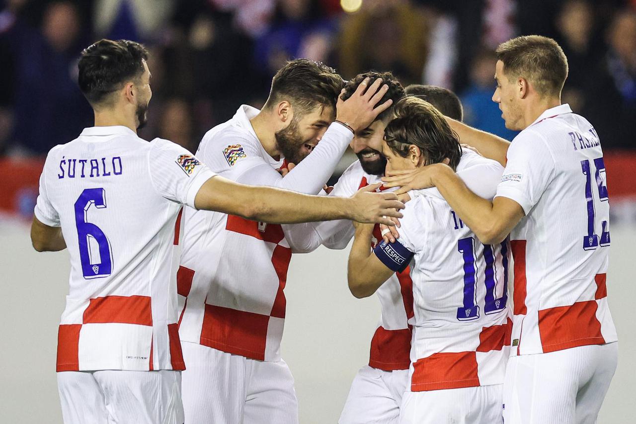Split: Slavlje Hrvatske nakon pogotka Portugalu, rezultat 1:1