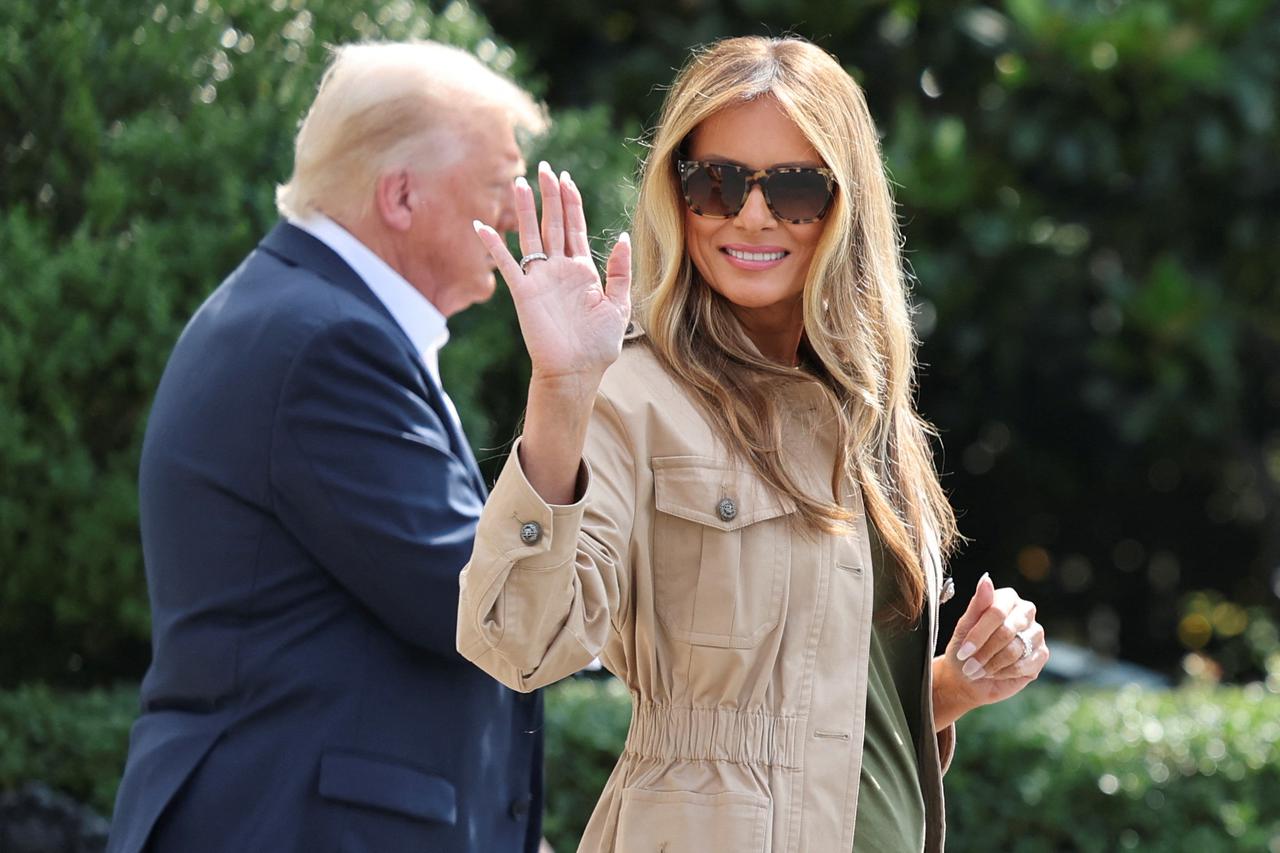 U.S. President Donald Trump departs for Texas from Washington, D.C