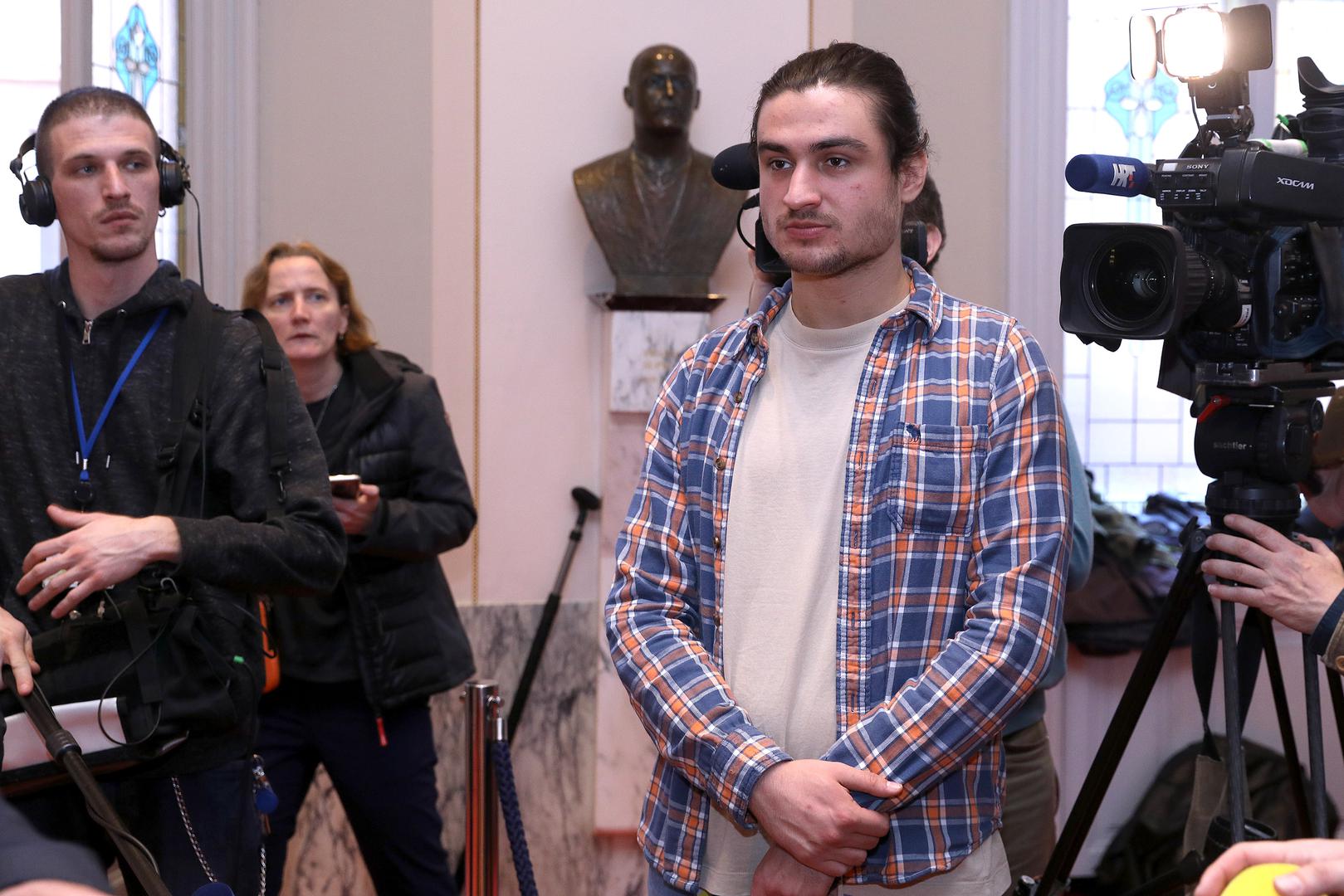 14.02.2020., Zagreb -  Ante Jakov Milanovic, stariji sin izabranog predsjednika Zorana Milanovica od sijecnja honorarno radi kao dopisnik iz Zagreba splitske Televizije Jadran.rPhoto: Patrik Macek/PIXSELL