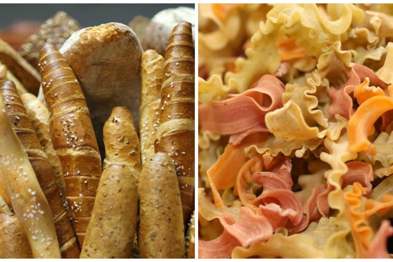 Kruh, tjestenina kolaž