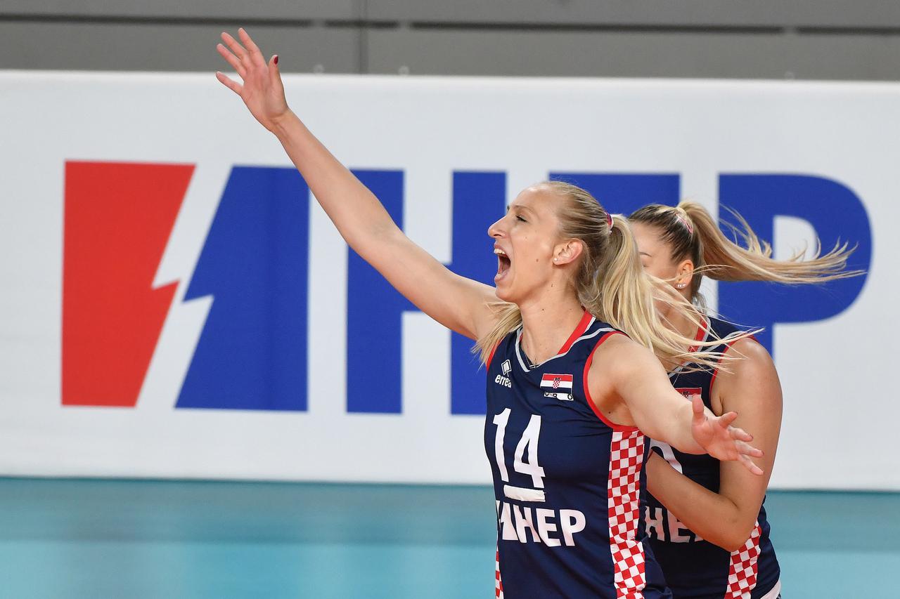 Varaždin: Zlatna europska liga odbojkašica, Hrvatska - Slovačka