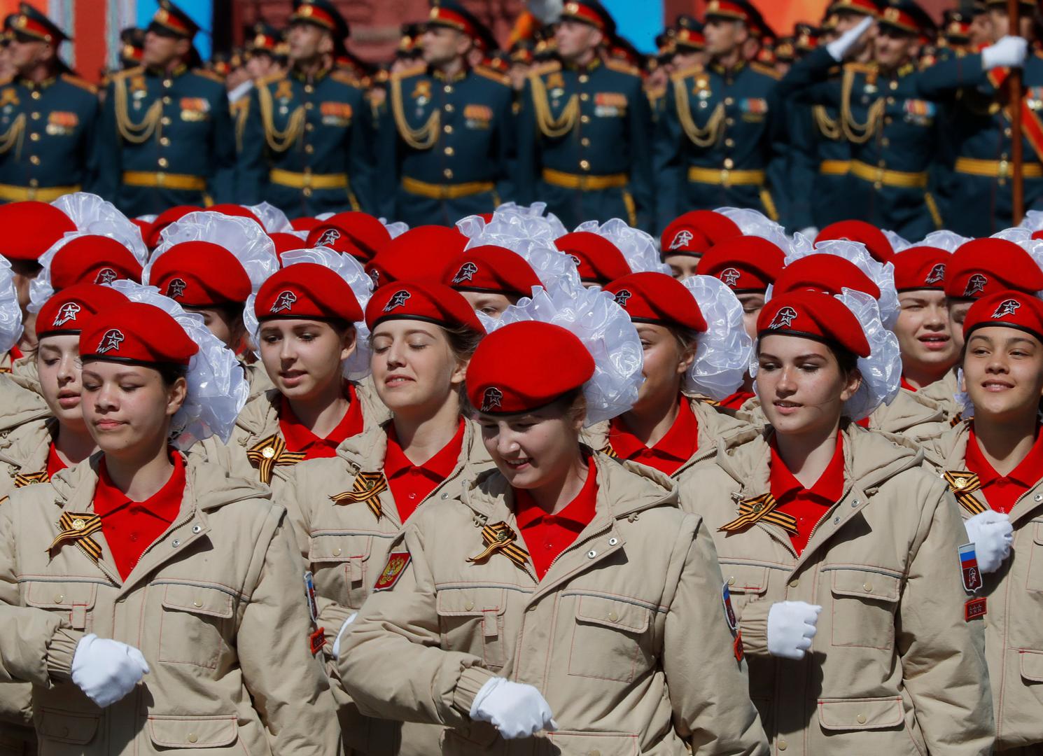 Parada se održava na Crvenom trgu.