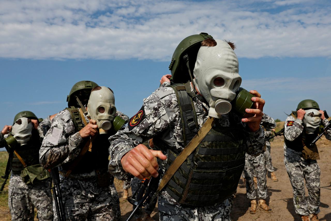 Russian marines take part in the International Army Games in Kaliningrad region
