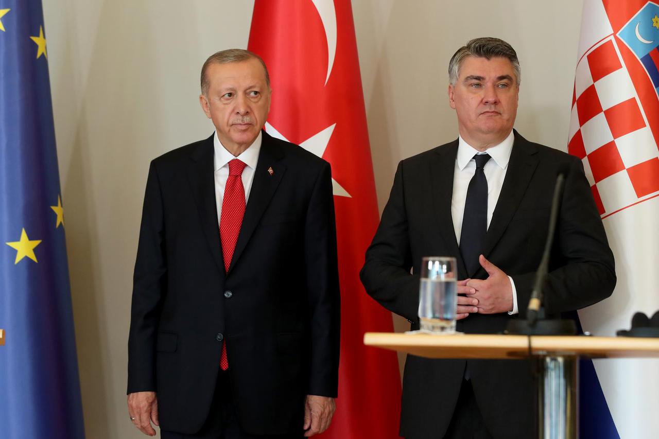 Zagreb: Zoran Milanović i Recep Erdogan zajednički se obratili medijima