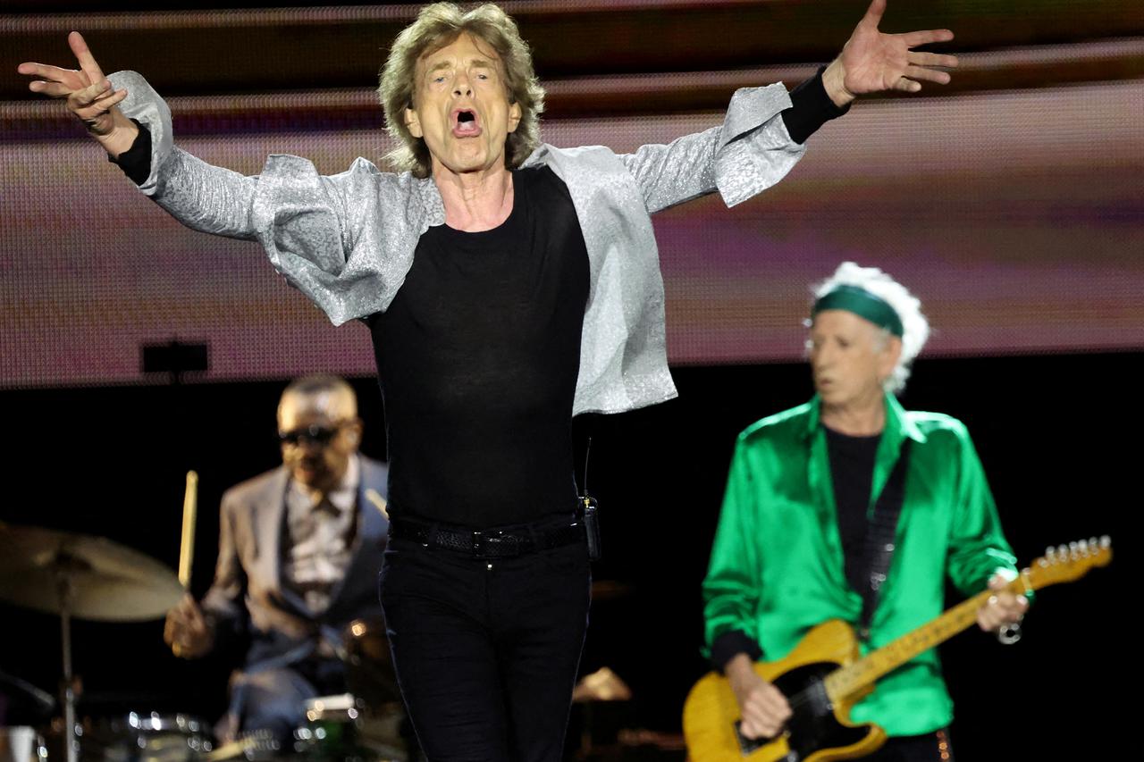 FILE PHOTO: The Rolling Stones perform during their Hackney Diamonds Tour at SoFi Stadium in Inglewood