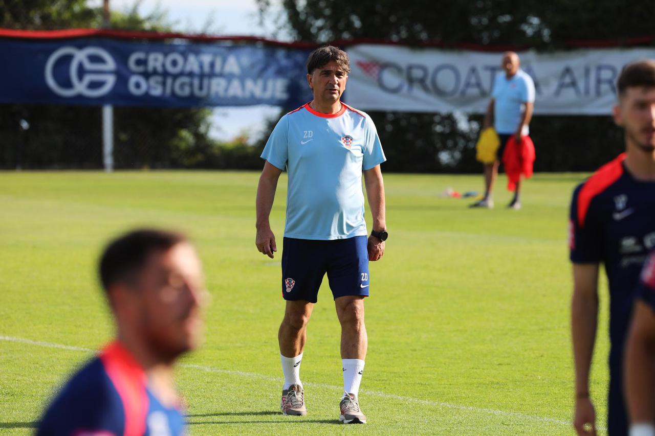 Rijeka: Trening nogometne reprezentacije Hrvatske