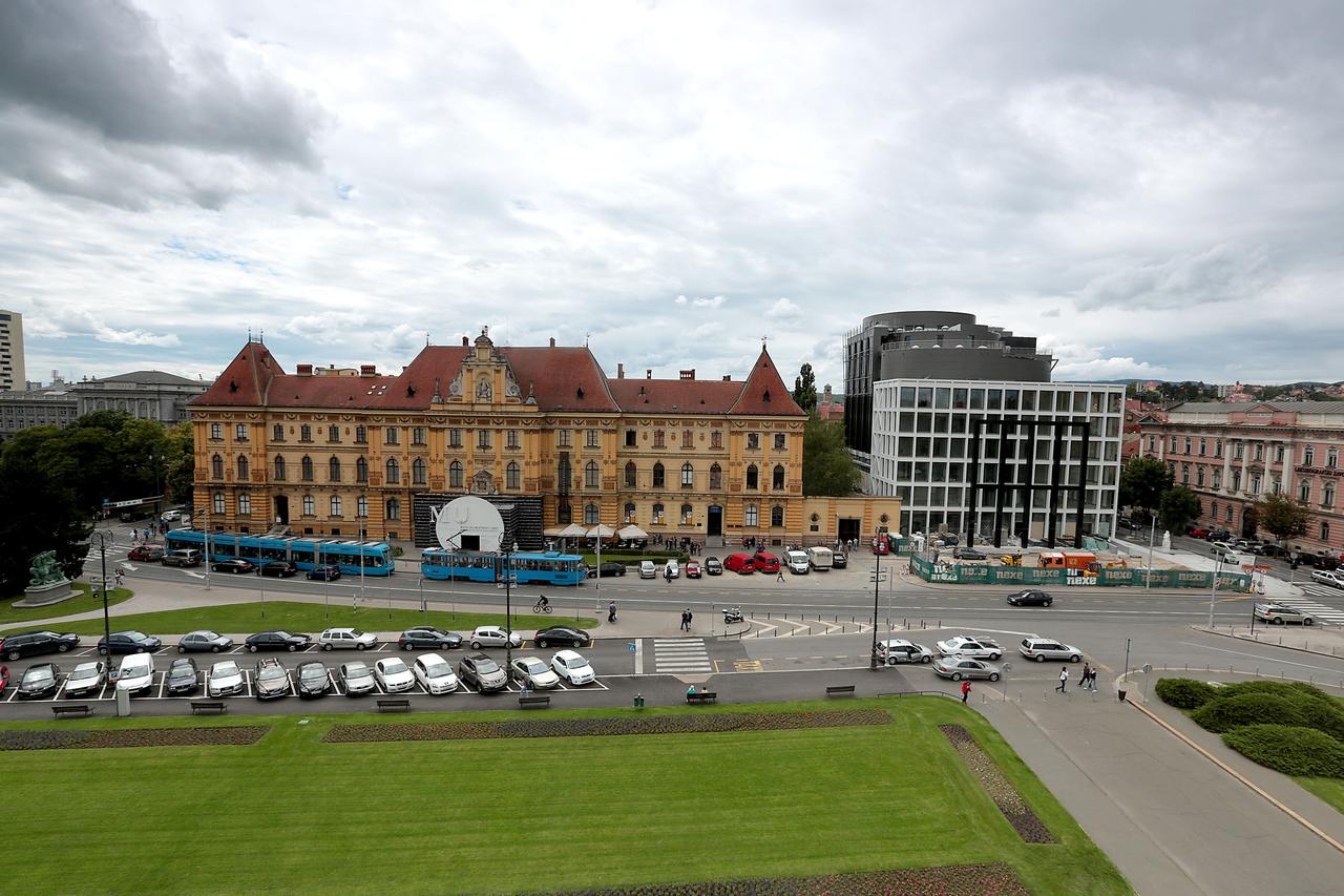 28.05.2014., Zagreb - Trg marsala Tita, pogled na Zagreb sa zgrade HNK.  Photo: Patrik Macek/PIXSELL