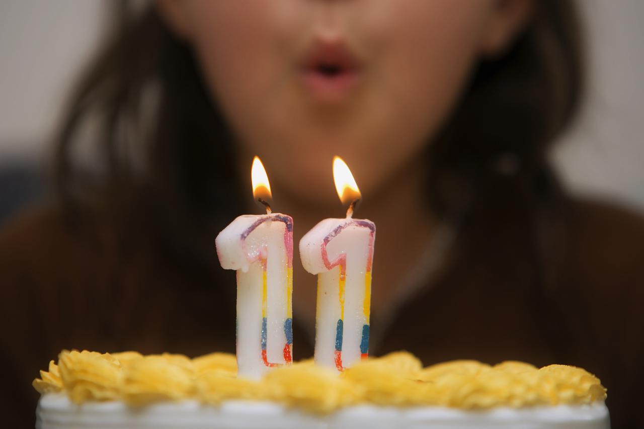 Svjećice na torti, puhanje svjećica