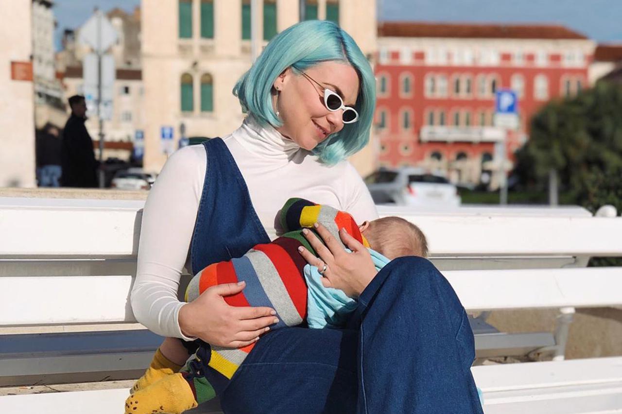 Petra Nižetić sa sinom