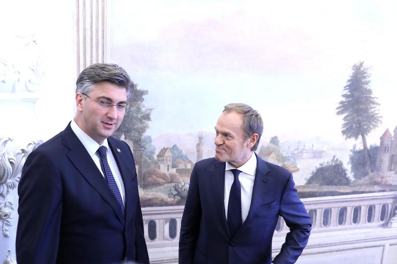 Andrej Plenković sastao se s predsjednikom Europskog vijeća Donaldom Tuskom