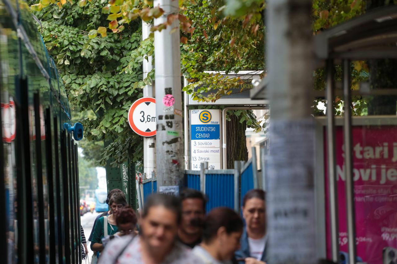 Zagreb: Tramvajsko stajalište "Studentski centar" u smjeru Savskog mosta privremeno je ukinuto
