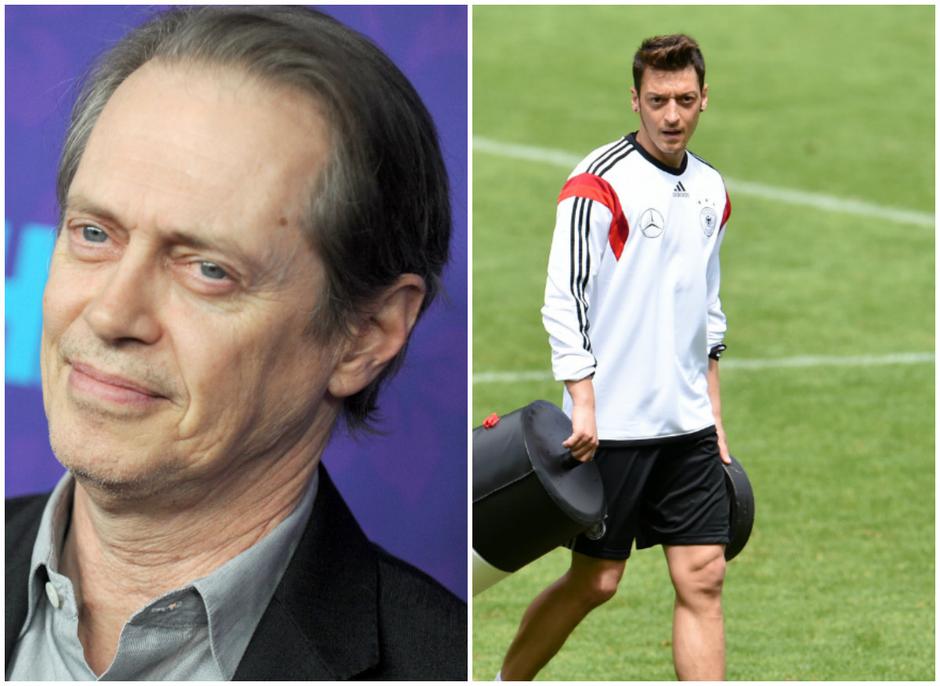 Steve Buscemi and Mesut Ozil