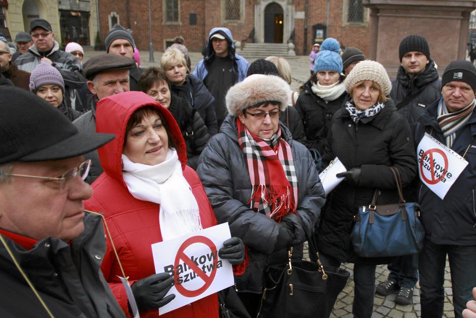 Poljaci prosvjeduju zbog franka