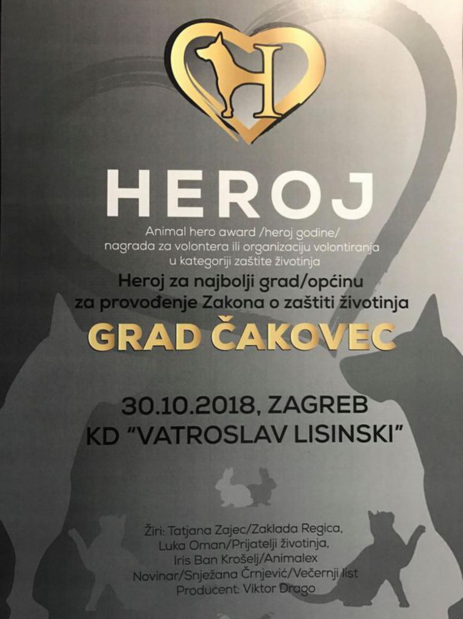 Čakovec je najbolji grad u Hrvatskoj u provođenju Zakona o zaštiti životinja