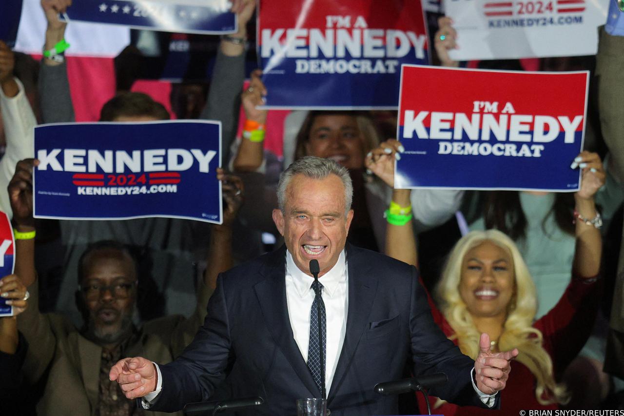 Robert F. Kenendy Jr. announces his candidacy for Democratic presidential nomination in Boston