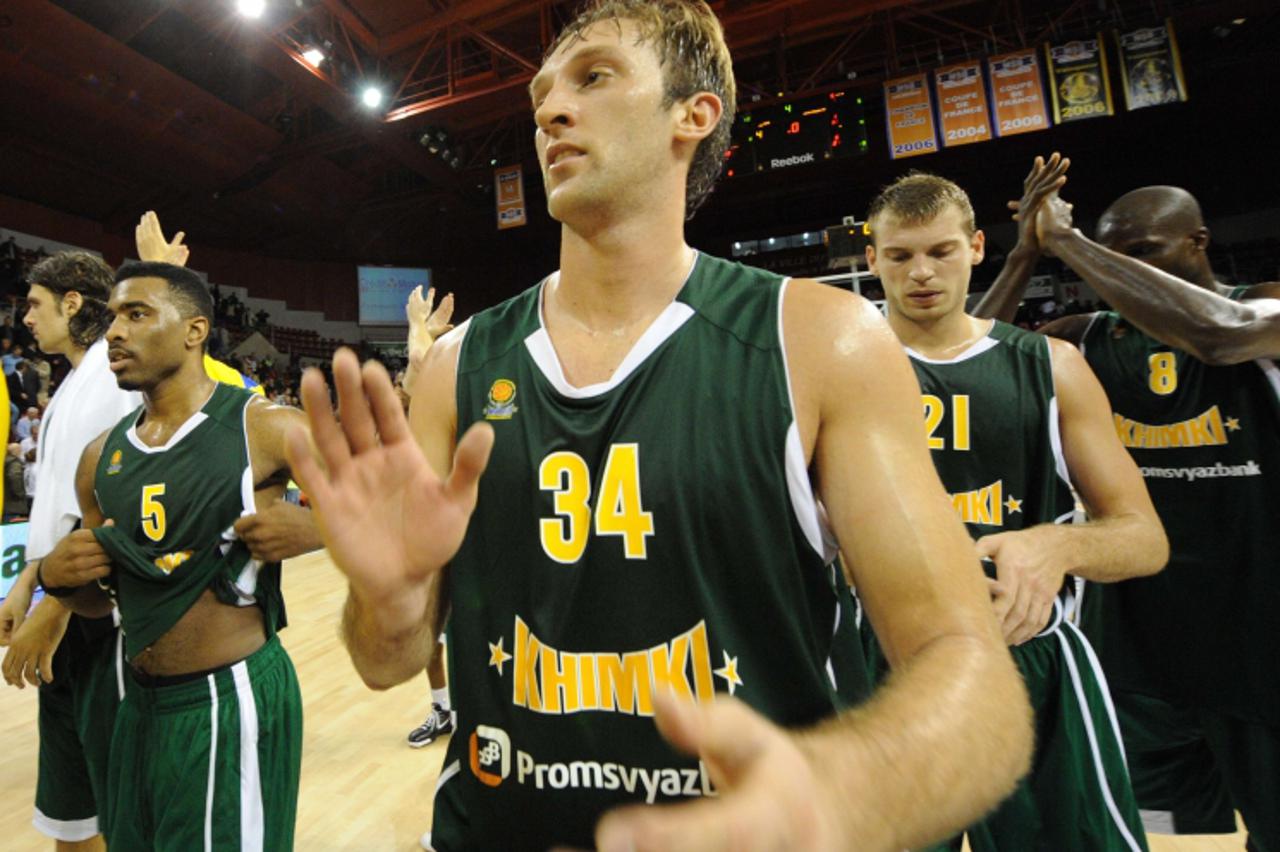 \'US Khimki Moscouu0092s guard Keith Langforda