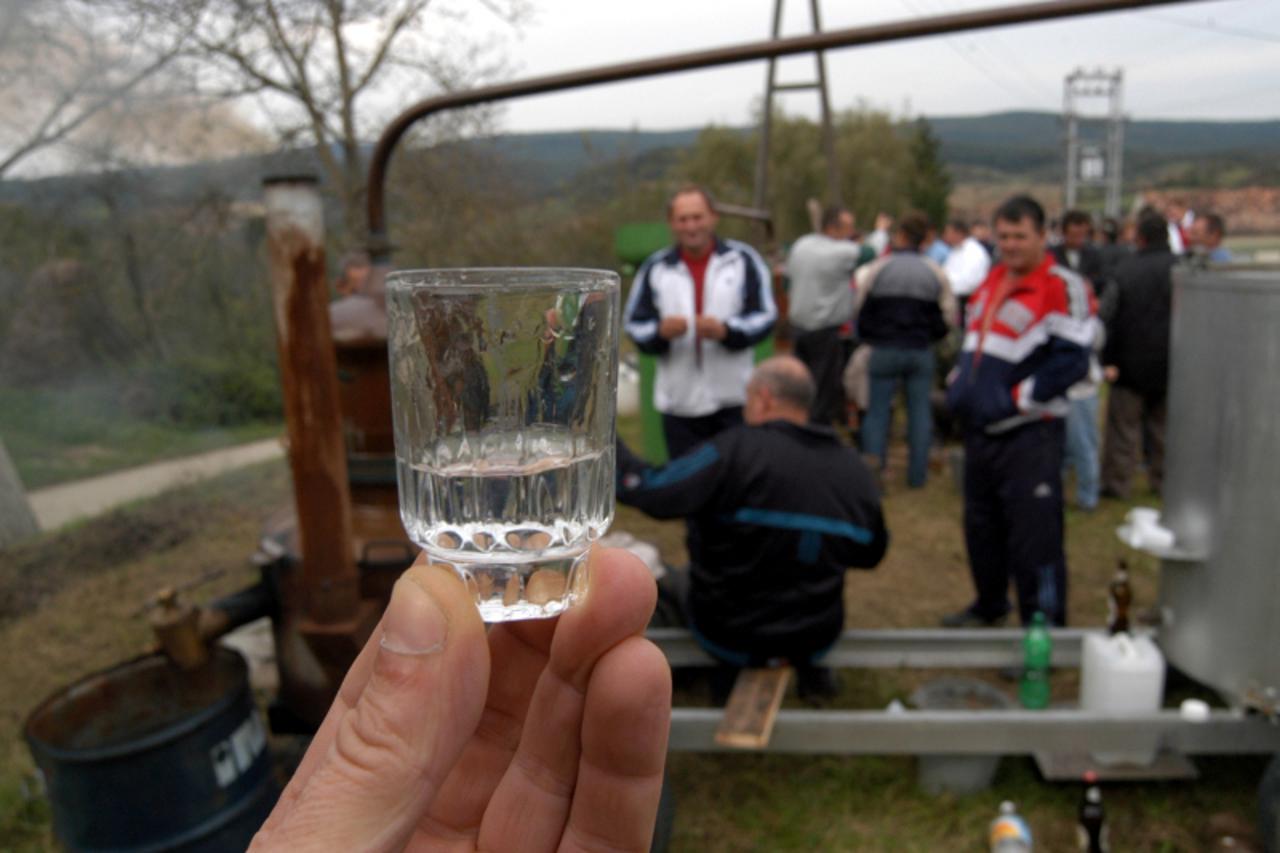 'slavonija-25.01.10-slavonski brod -hrvatska -  rn:rakija--pecenje rakije za slavonce je znacajan dogadjaj Photo: Ivica Galovic/PIXSELL'