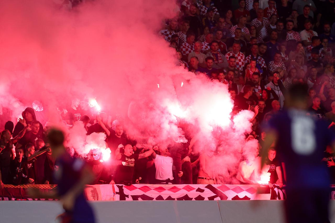 Atmosfera na Poljudu na utakmici između Hrvatske i Španjolske u Ligi nacija