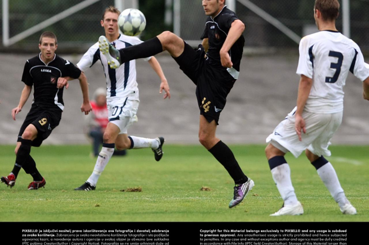 '30.07.2010., Stadion Kranjceviceva, Zagreb - Nogometna utakmica 2. kola T-Com HNL izmedju NK Hrvatski Dragovoljac i NK Lokomotiva.Filip Jazvic. Photo: Jurica Galoic/PIXSELL'