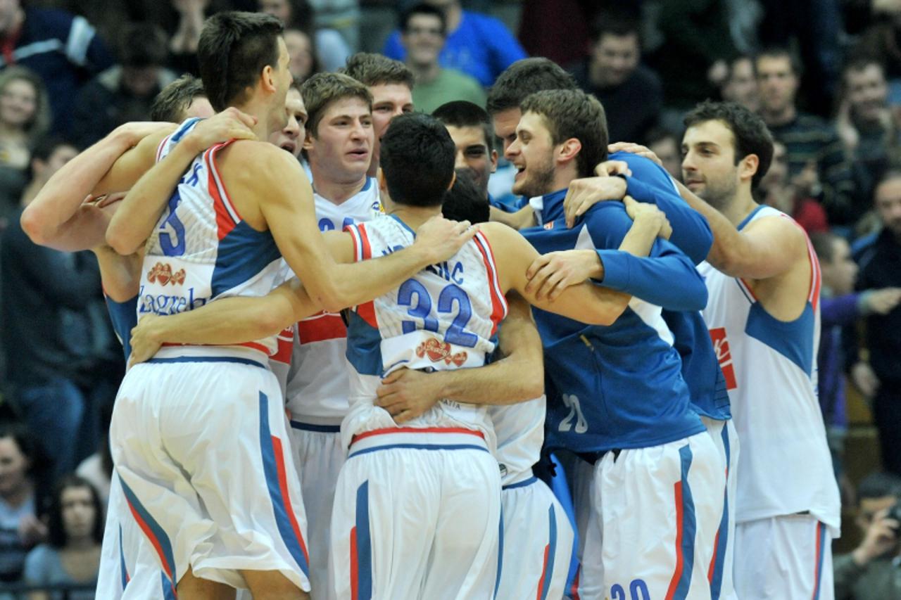 \'12.01.2011., Kosarkaski centar Drazen Petrovic, Savska 30, Zagreb - NLB liga, 16. kolo, KK Cibona - KK Cedevita. Marin Rozic Photo: Marko Lukunic/PIXSELL\'