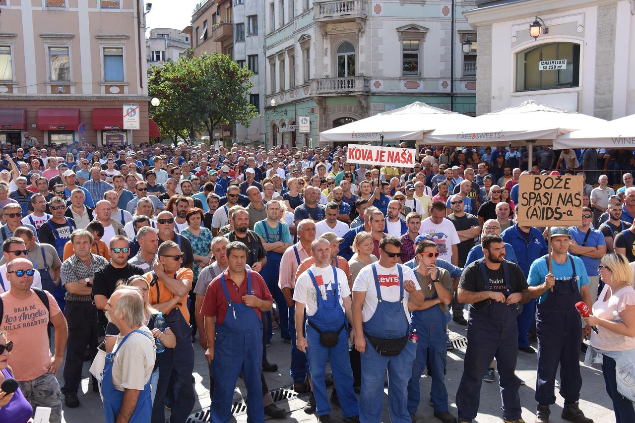 Pula: prosvjed radnika Uljanika