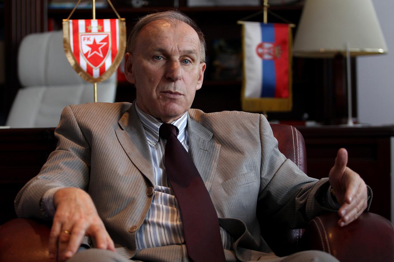 Beograd: Dragan Džaji?, predsjednik nogometnog kluba Crvena zvezda