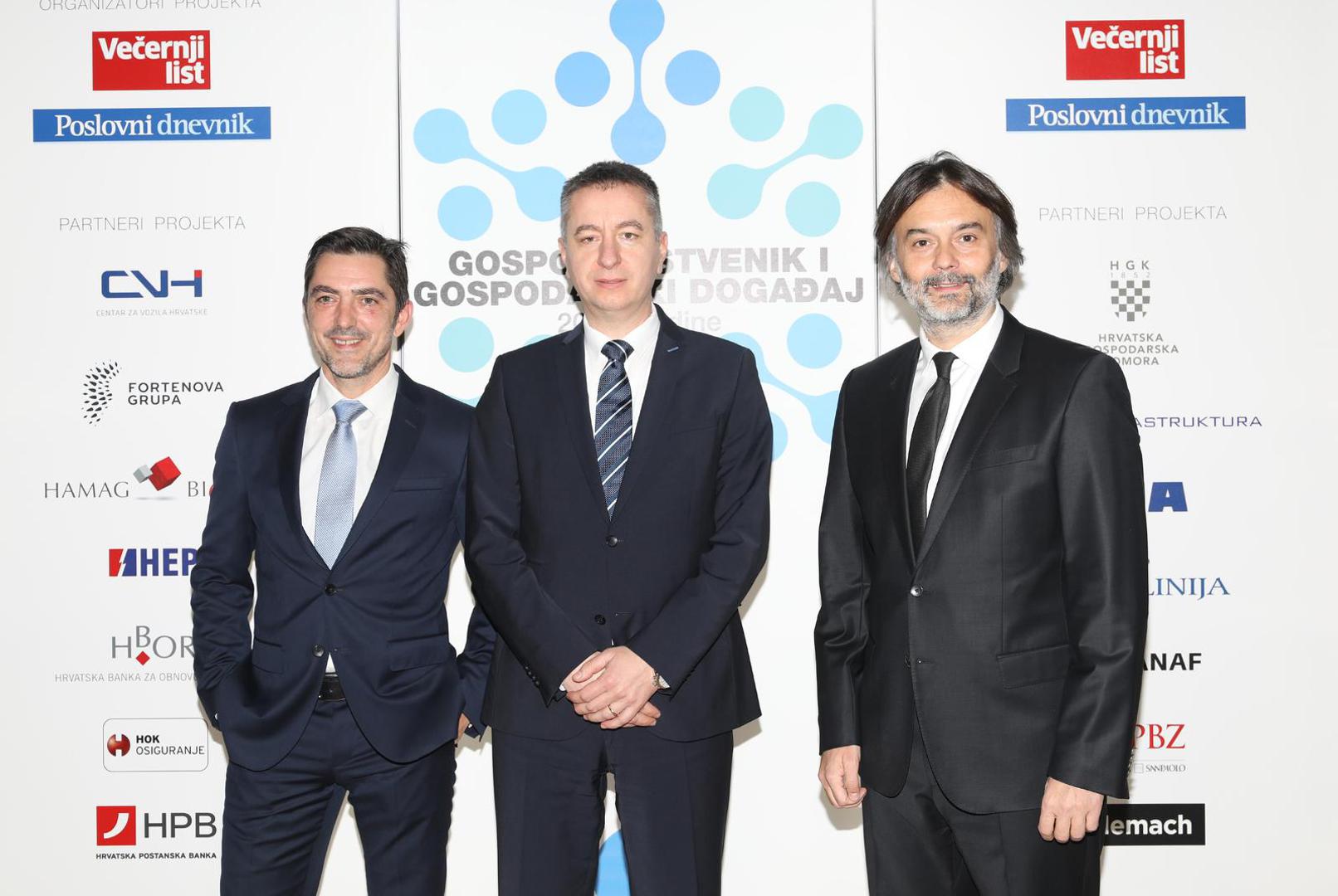 14.12.2021 Zagreb-  U hotelu Esplanade odrzano je proglasenje gospodarstvenika i gospodarskog dogadjaja 2021. godine u izboru Vecernjeg lista.Mislav Simatovic, Fabris Perusko, Drazen Klaric