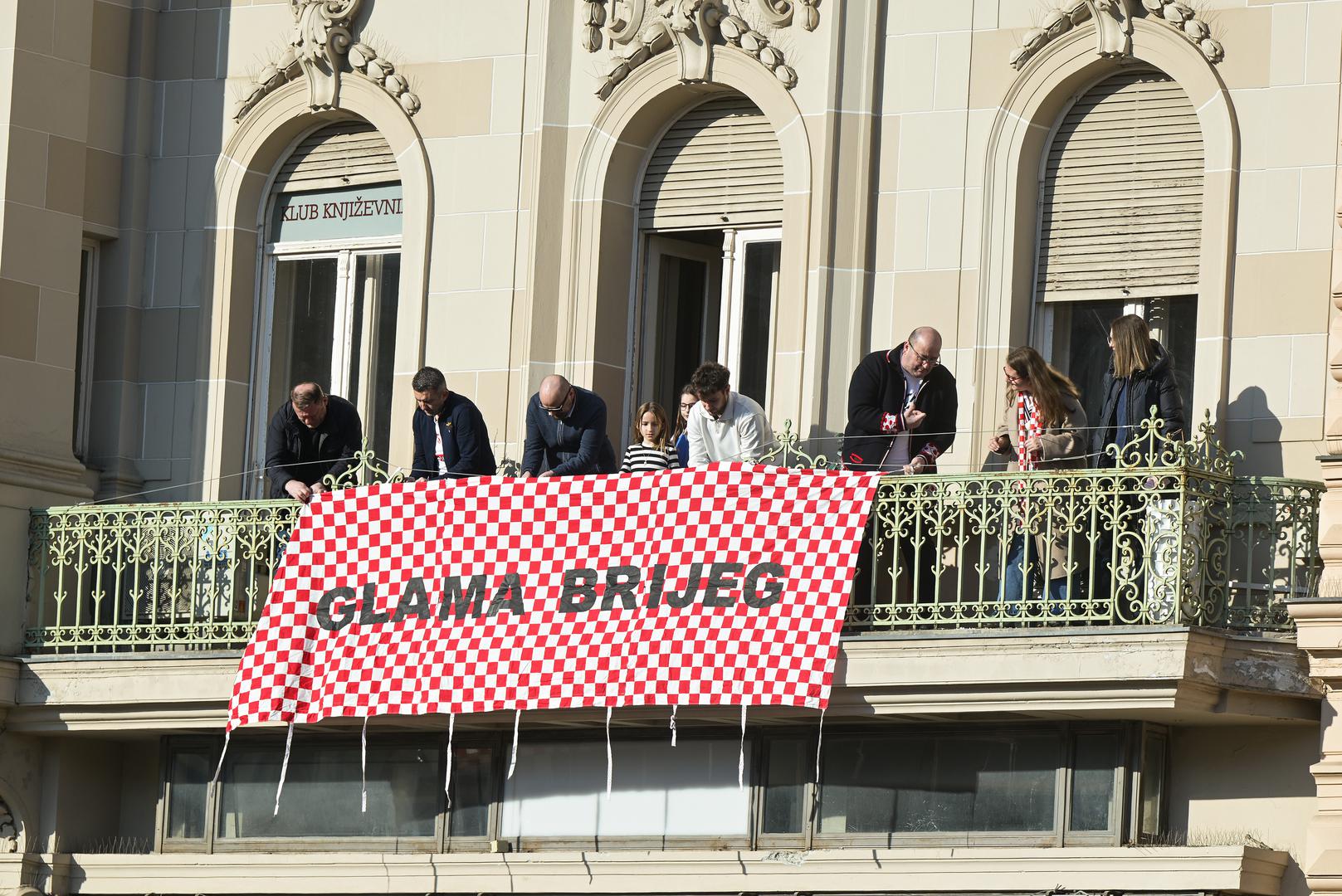 03.02.2025., Zagreb - Svecani docek hrvatske rukometne reprezentacije u Zagrebu nakon osvojenog drugog mjesta na Svjetkom prvenstvu. Photo: Neva Zganec/PIXSELL