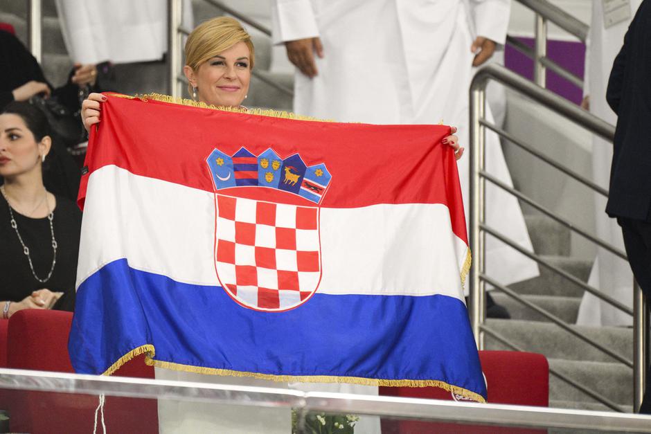 Match de football lors de la coupe du monde FIFA Qatar 2022 : La Croatie l'emporte sur le Maroc 2 - 1 à Doha