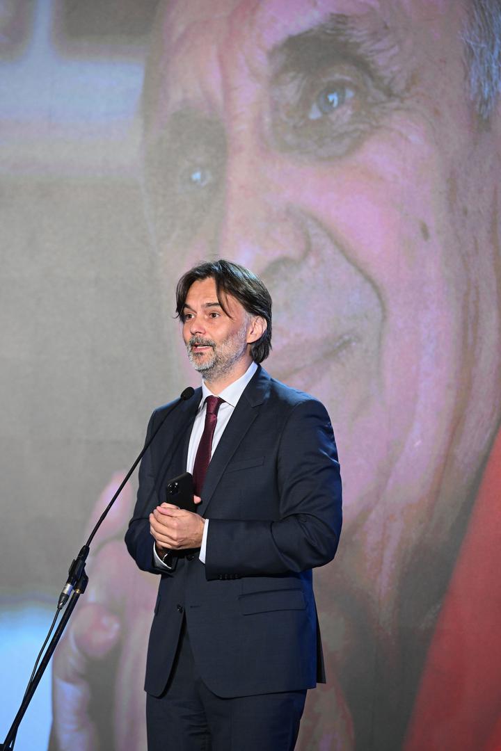 03.10.2023., Zagreb - U Hotelu Sheraton odrzano je predstavljanje knjige "Bez reprize 2" Miroslava Lilica. glavni urednik Vecernjeg lista Drazen Klaric Photo: Davorin Visnjic/PIXSELL