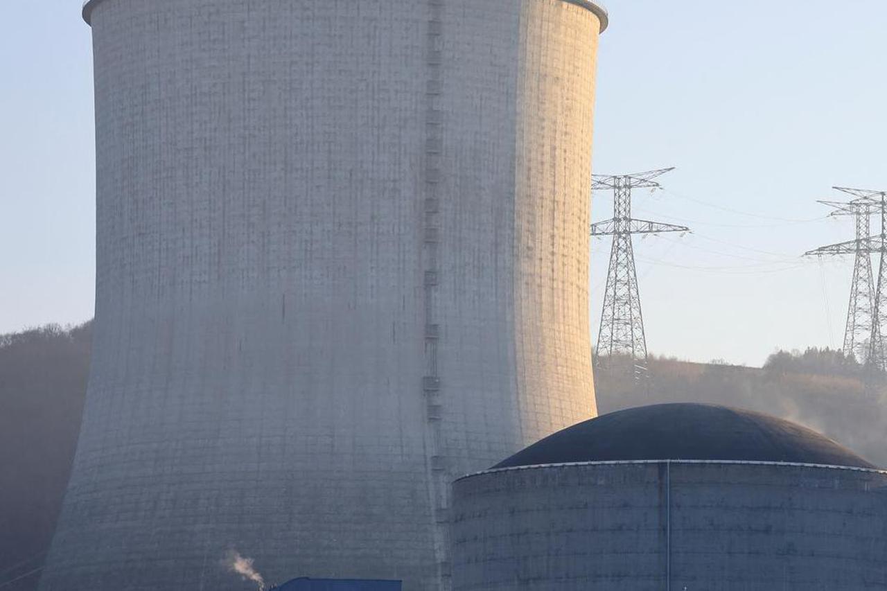 View of the Electricite de France (EDF) nuclear power plant, in Chooz