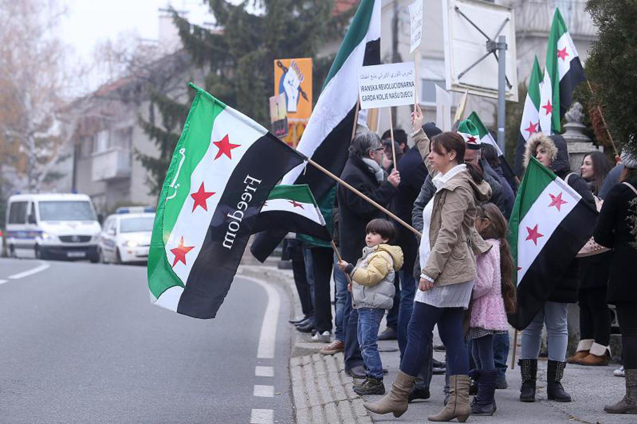 prosvjed Sirijaca