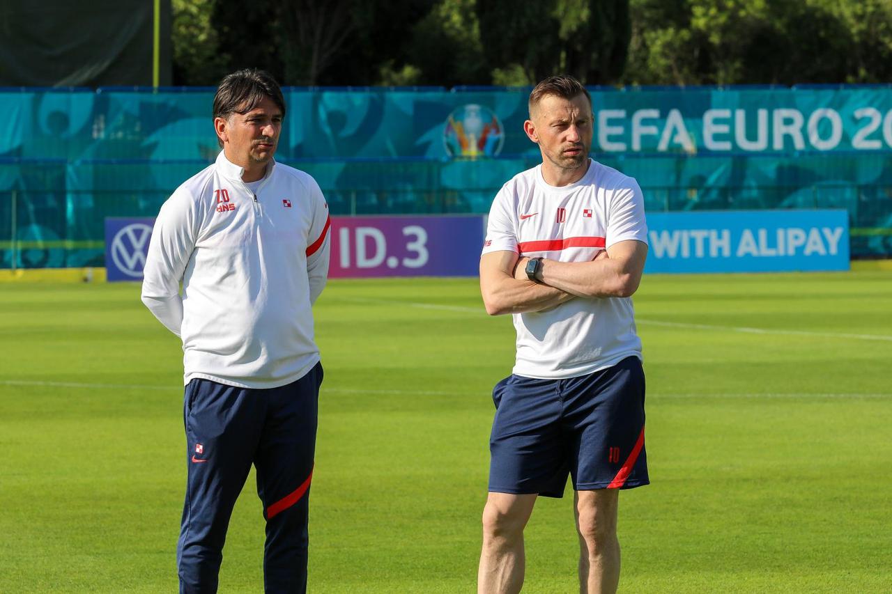 Trening hrvatske nogometne reprezentacije u Rovinju