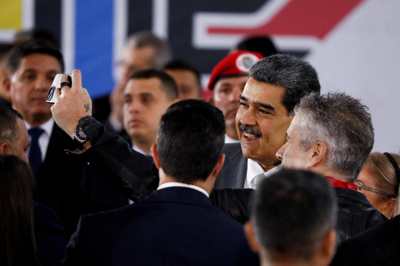 FILE PHOTO: Venezuelan President Nicolas Maduro attends an event at the National Electoral Council in Caracas