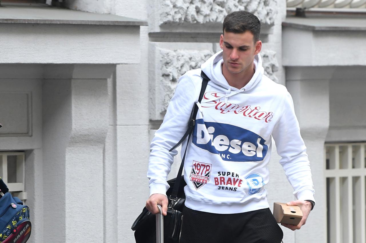 Zagreb: Okupljanje hrvatske nogometne reprezentacije uoči utakmice sa Slovačkom