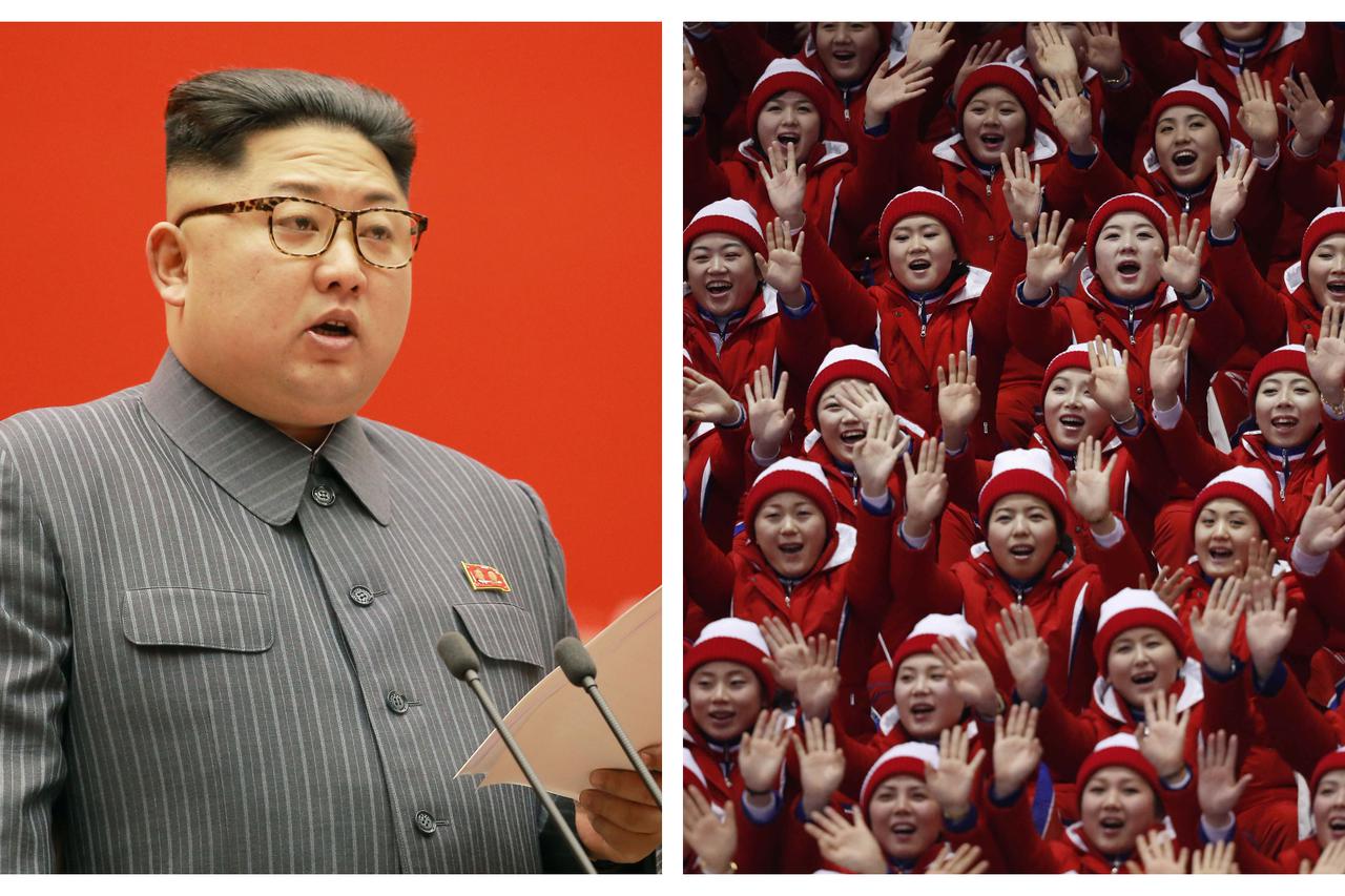 Kim Jong-un i navijačice