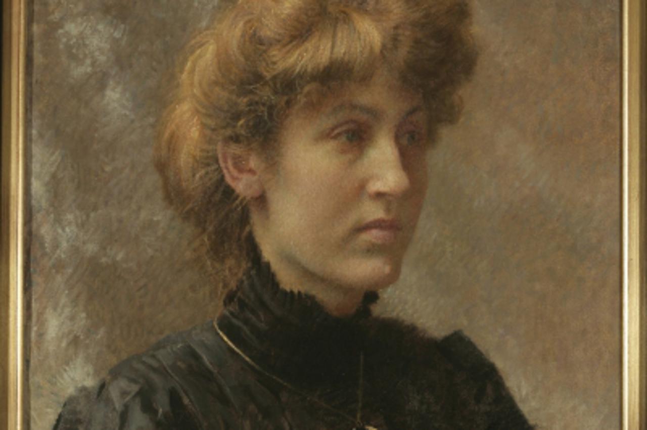 'Vlaho Bukovac - Zena sa zlatnom kosom, 1910. god. - nova Bukovceva slika u stalnom postavu Moderne galerije u Zagrebu'