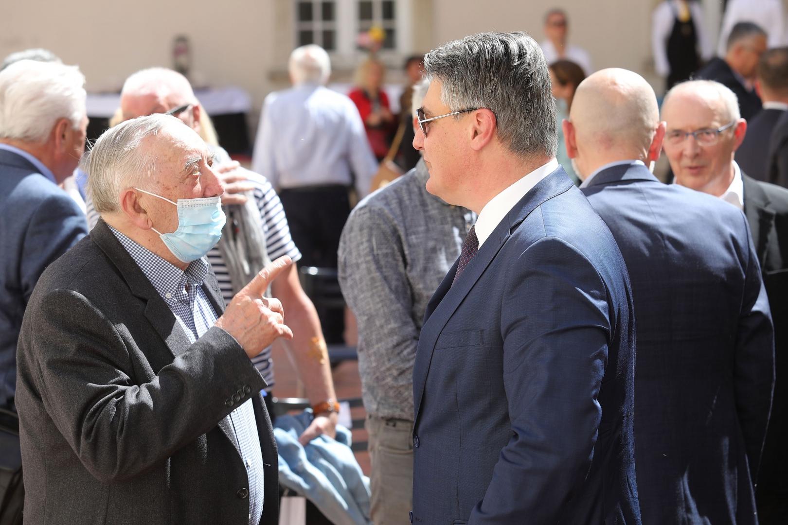 11.05.2021., Zagreb - Predsjednik Republike Zoran Milanovic sudjelovao je u Klovicevim dvorima na predstavljanju zbornika radova „Sinj i Hrvatsko proljece“ prigodom obiljezavanja 50. godina Hrvatskog proljeca.Photo: Patrik Macek/PIXSELL