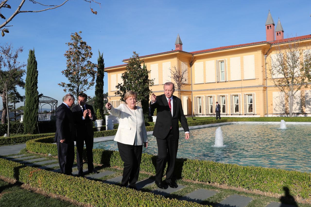 merkel, putin, macron, erdogan