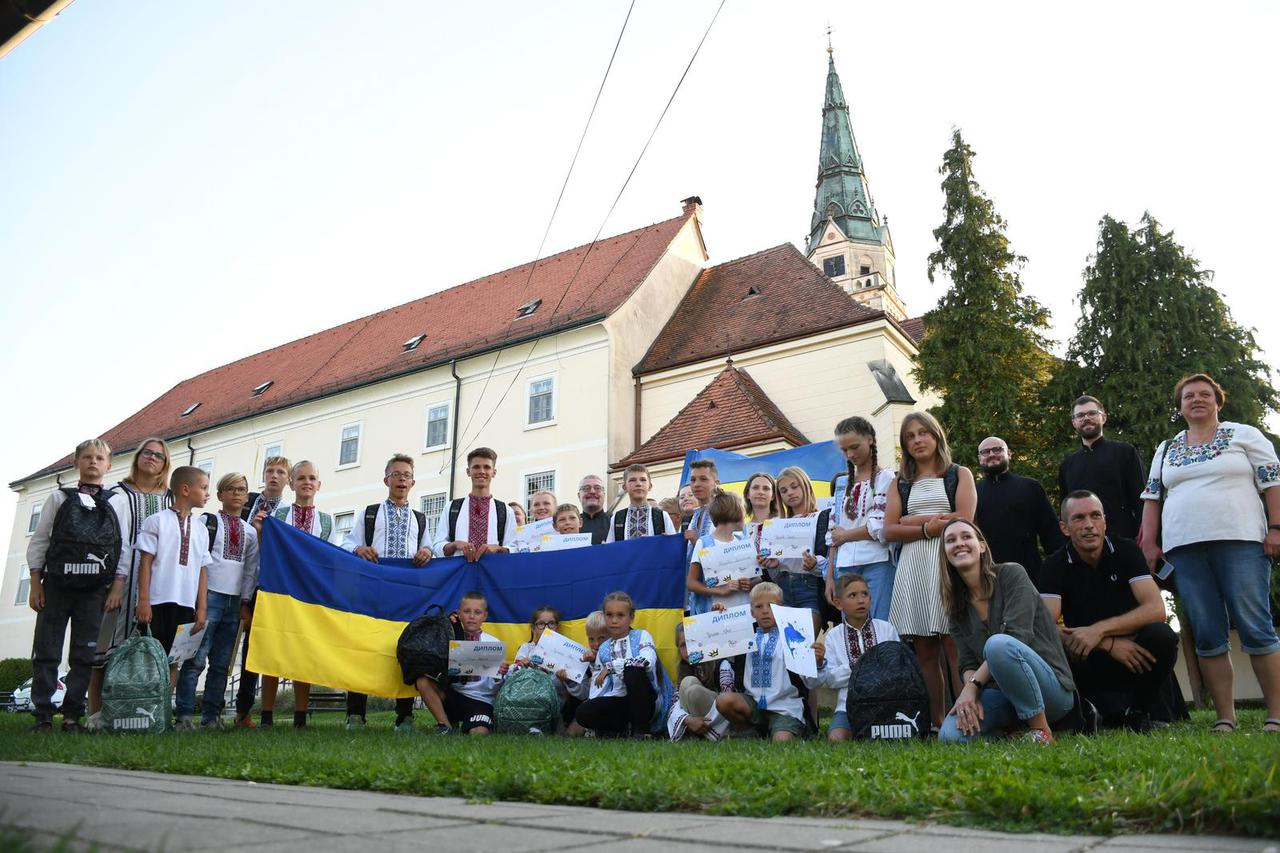 Križevci: Završno okupljanje ukrajinske djece koja su ljetovala u Hrvatskoj