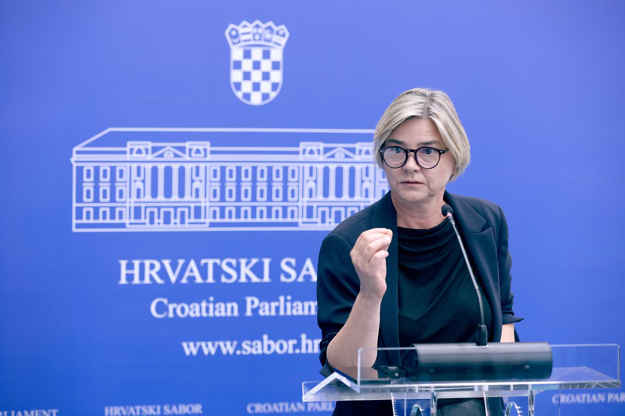 Zagreb: Konferencija za medije Sandre Benčić nakon sjednice Predsjedništva Sabora