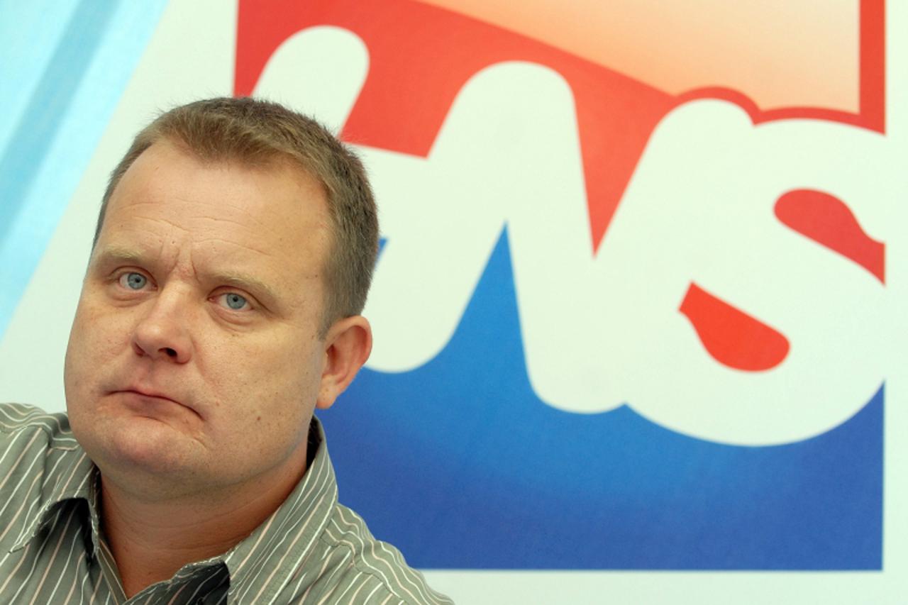 \'18.11.2010. Ulica Petra Kresimira IV., Varazdin, Konferencija za novinare HNS-a,  Goran Habus Photo: Marko Jurinec/PIXSELL\'