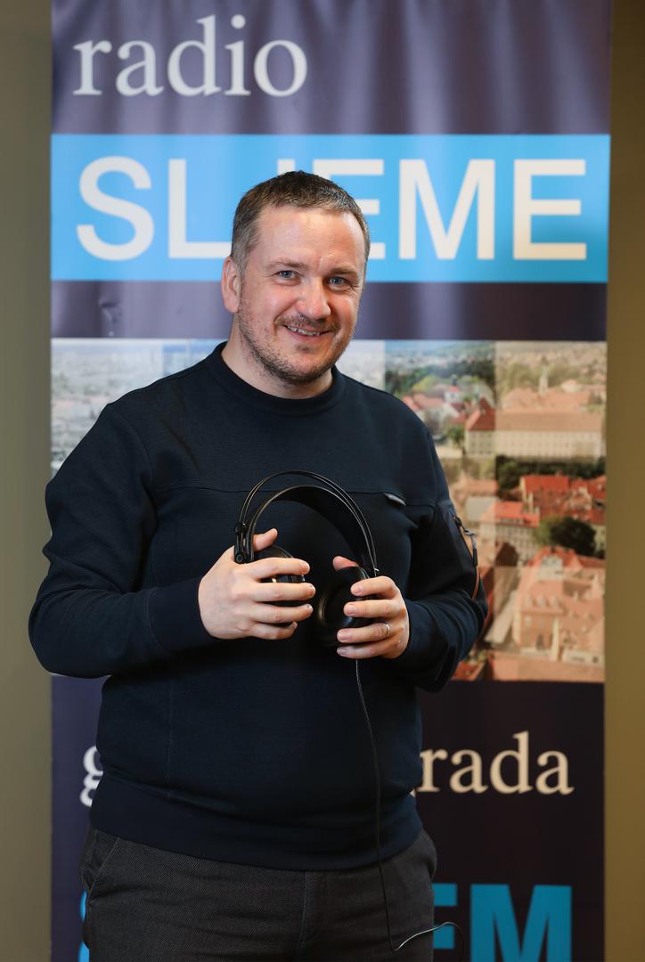 24.02.2025., Zagreb, HRT, radio Sljeme - Ivan Hlupic, radijski voditelj i radijski novinar Photo: Robert Anic/PIXSELL