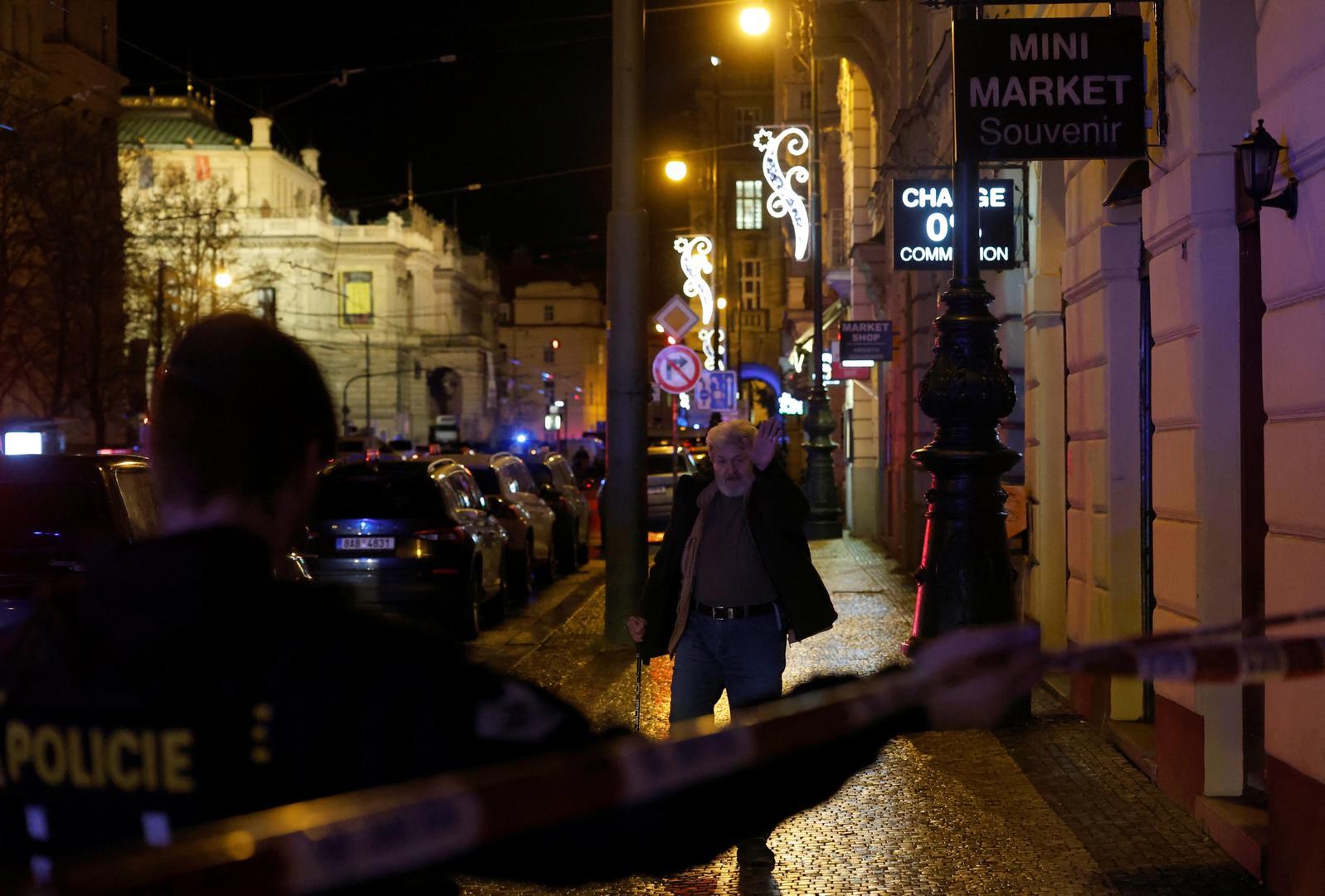 A local resident leaves his home following the shooting at one of the buildings of Charles University in Prague, Czech Republic, December 21, 2023. REUTERS/David W Cerny Photo: DAVID W CERNY/REUTERS
