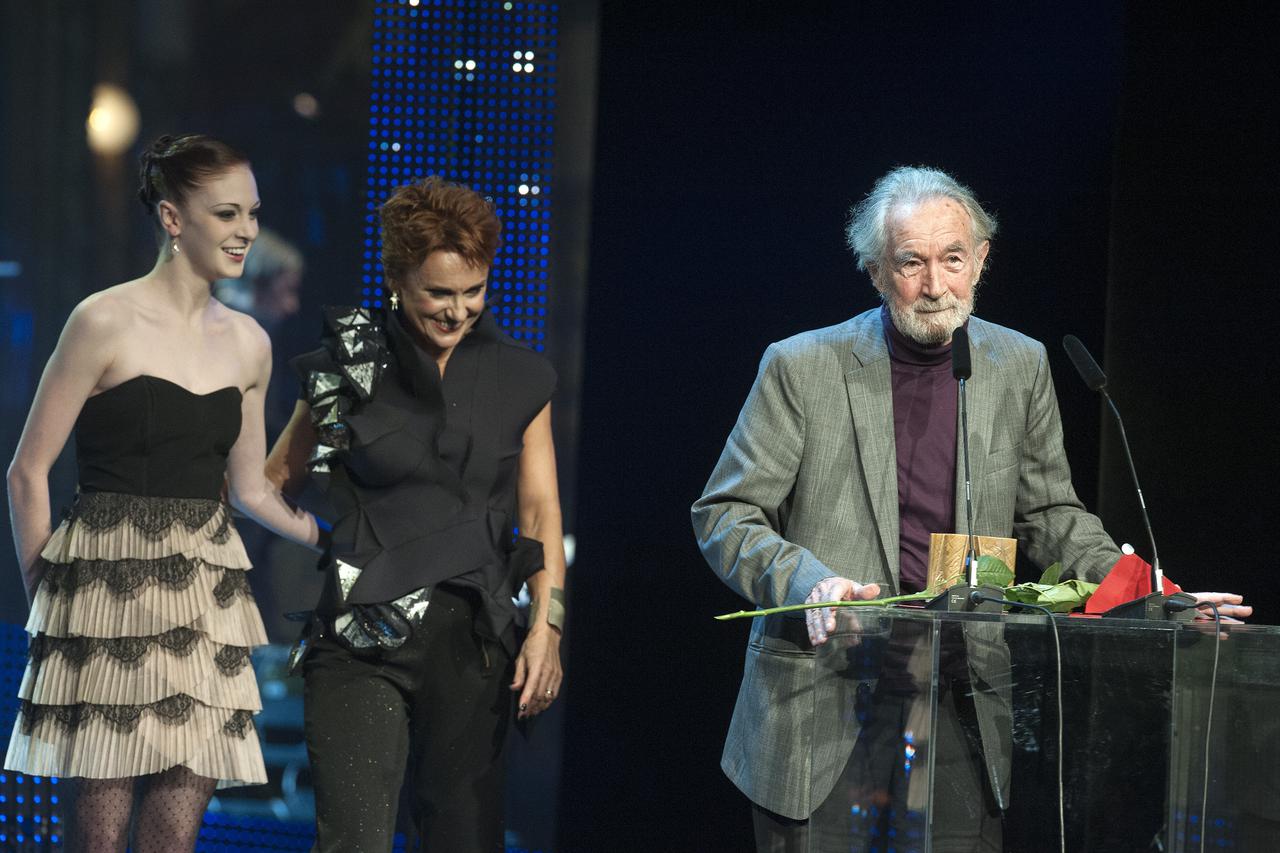 24.11.2013., Zagreb - U Hrvatskom narodnom kazalistu odrzana je dodjela Nagrada hrvatskog glumista za umjetnicka ostvarenja premijerno izvedena u kazalisnoj sezoni 2012/2013. Milko Sparemblek.  Photo: Nina Djurdjevic/PIXSELL