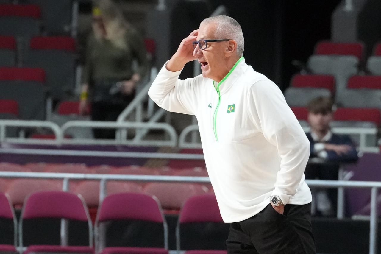 (SP)LATVIA-RIGA-FIBA OLYMPIC QUALIFYING TOURNAMENT-CMR VS BRA