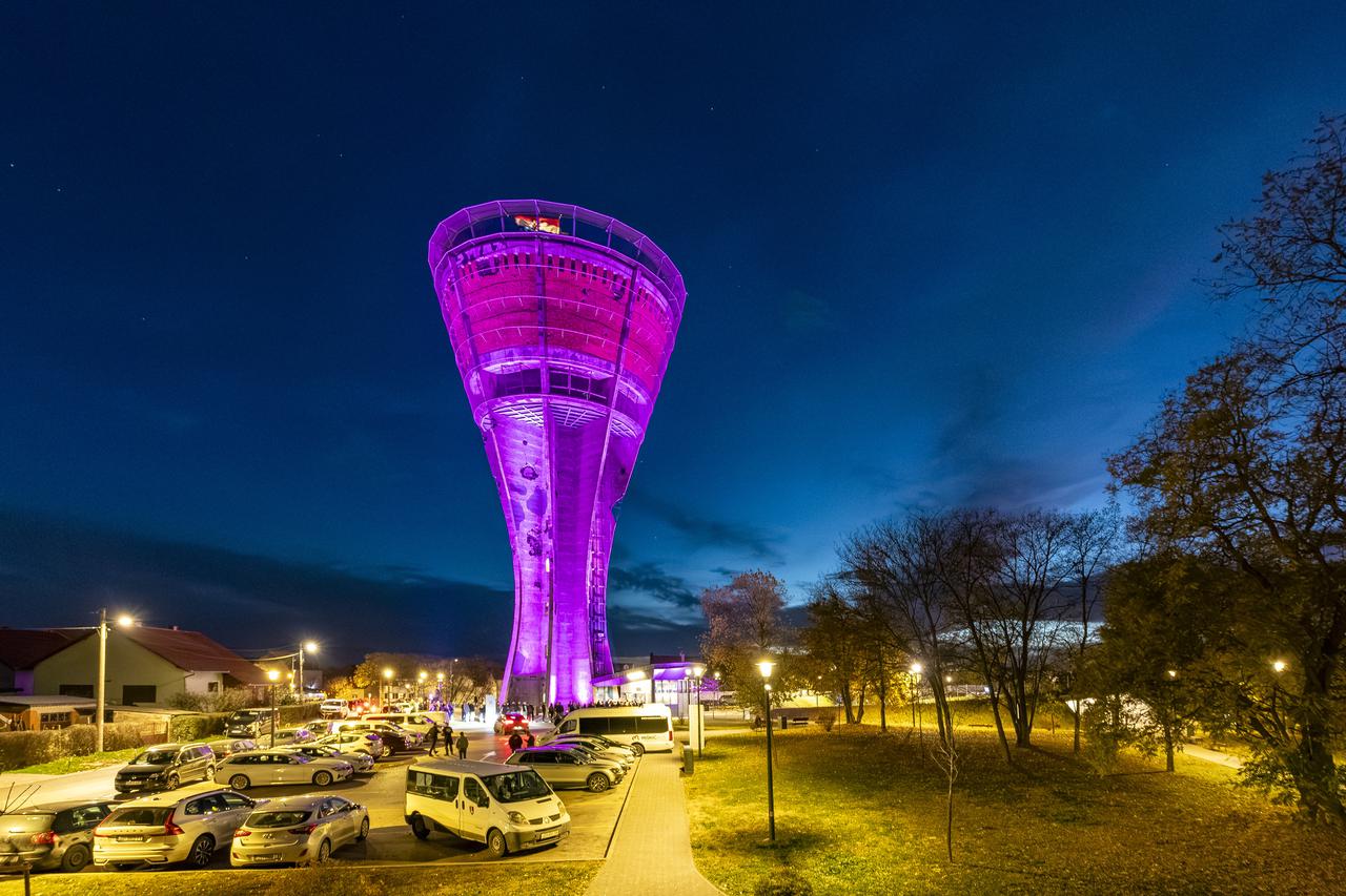Vukovar: Osvijetljeni vukovarski vodotoranj