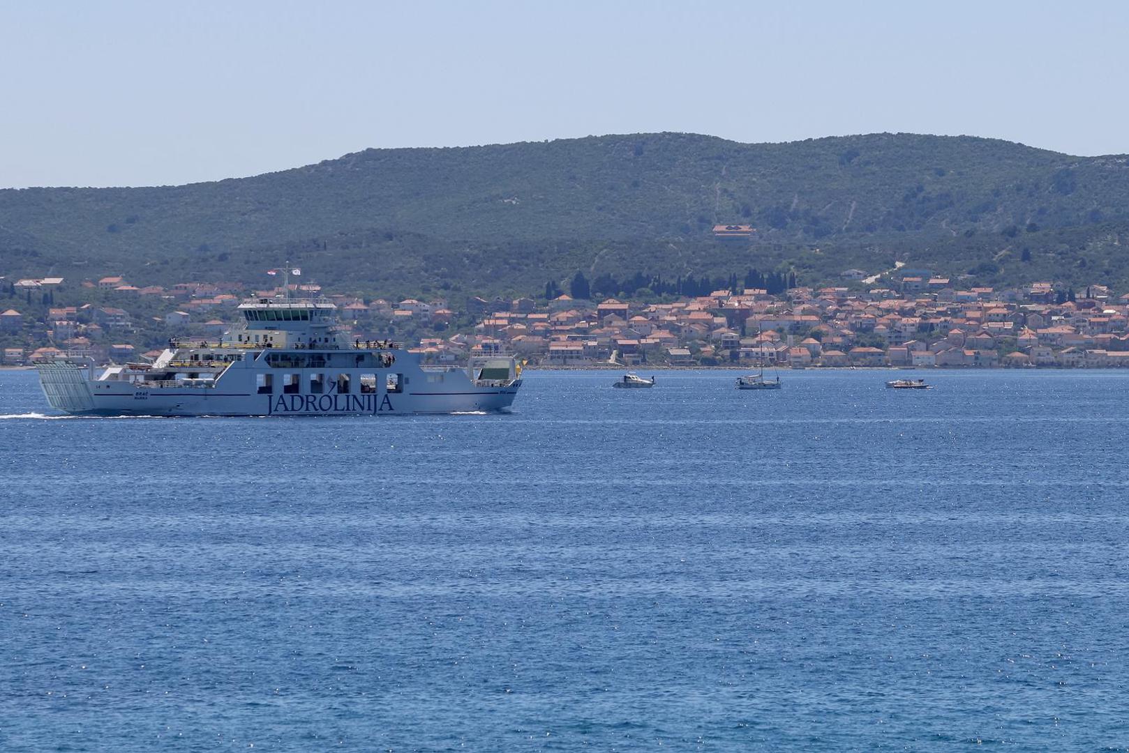 30.04.2025., Zadar - Mjesto na kojem je doslo do sudara trajekta i jedrilice Photo: Sime Zelic/PIXSELL