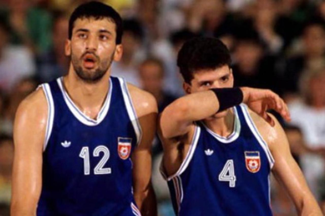 Vlade Divac i Dražen Petrović